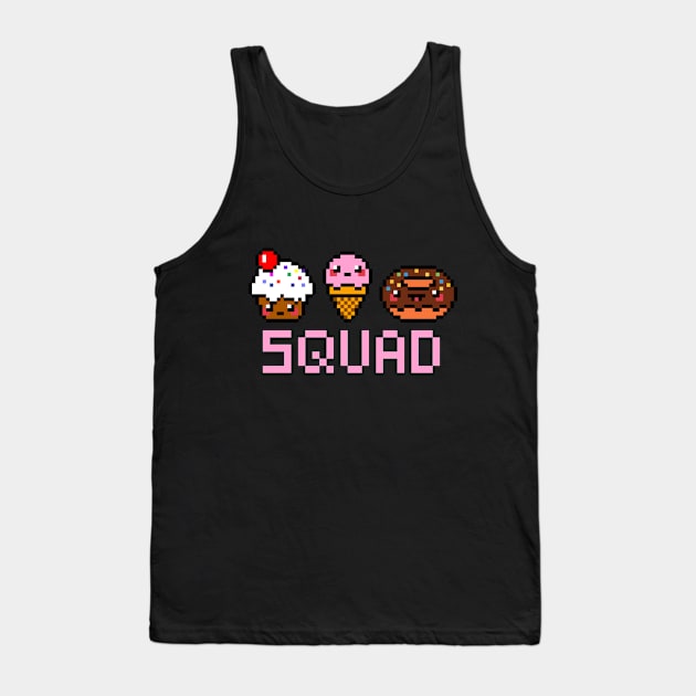 Cute squad pixel art Tank Top by J0k3rx3